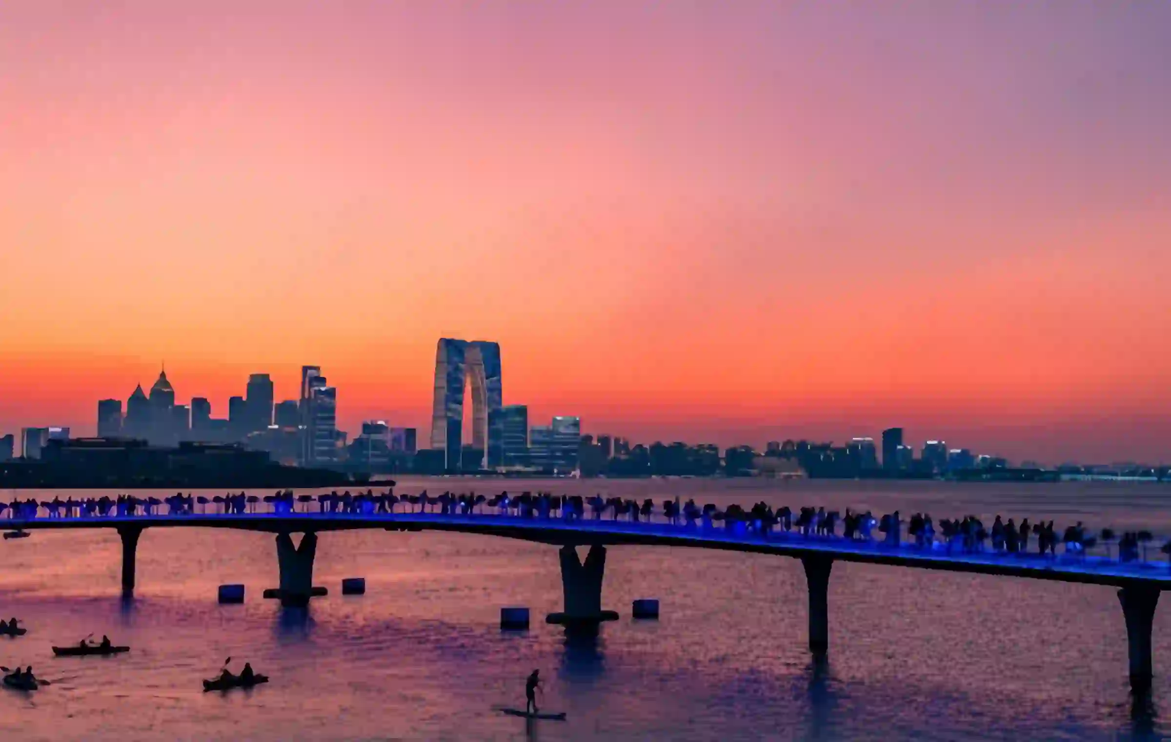 Jinji Lake: Una sinfonía colorida de la depresión del parque industrial a la vanguardia urbana moderna-2