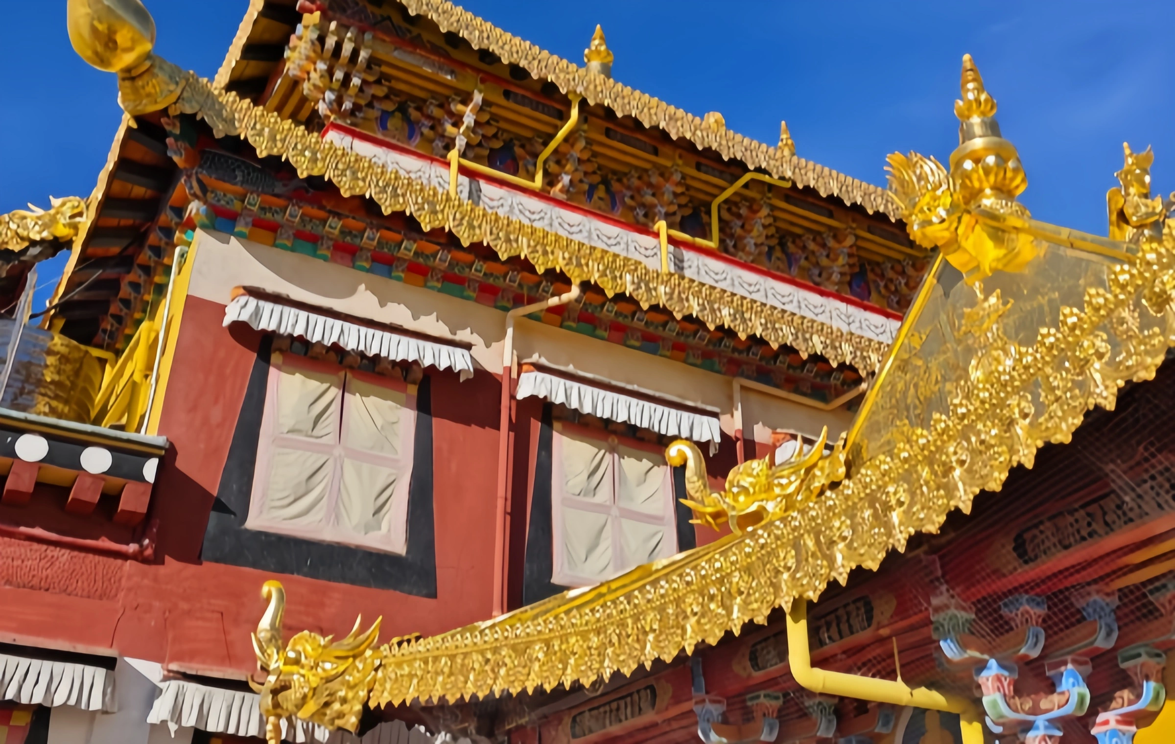 Shangri La Sutra Banner: un signe visuel des symboles de foi aux peintures du ciel-3