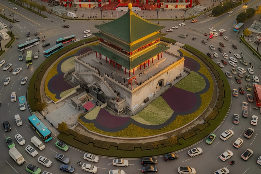 Bell Tower: un viaggio attraverso il tempo Memoria da Morning Bell Ringing and Evening Drum Beating al Pulse of the City-3